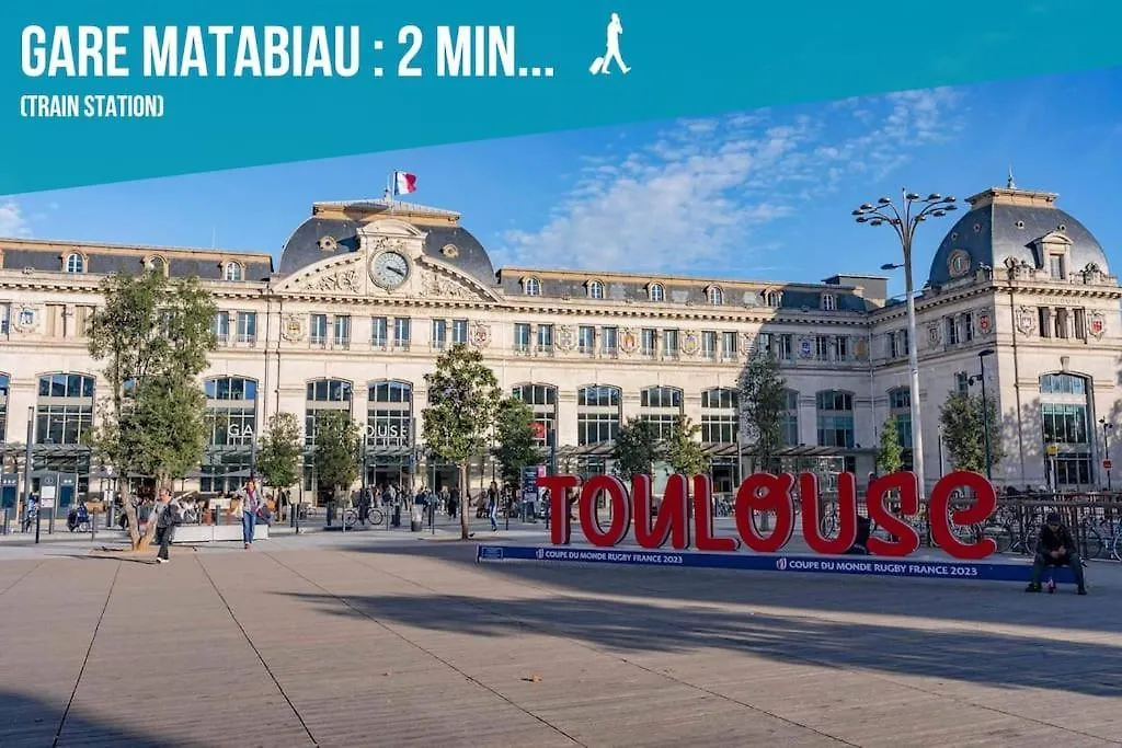 Duplex - Centre - Gare Matabiau Apartment Toulouse 0*,
